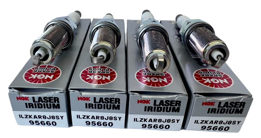 4x NGK 95660 Laser Iridium Spark Plugs ILZKAR8J8SY