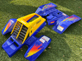 Yamaha Banshee Blue and Yellow Full Fender and Decal Set
