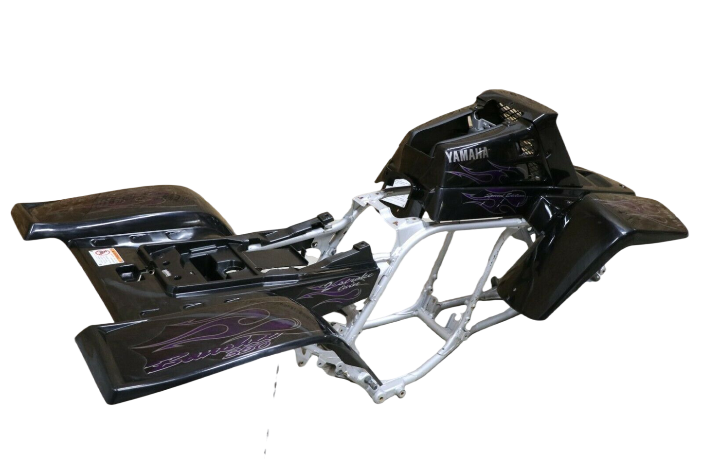 Yamaha Banshee Black Purple Flame Fender Set with Decal Kit™