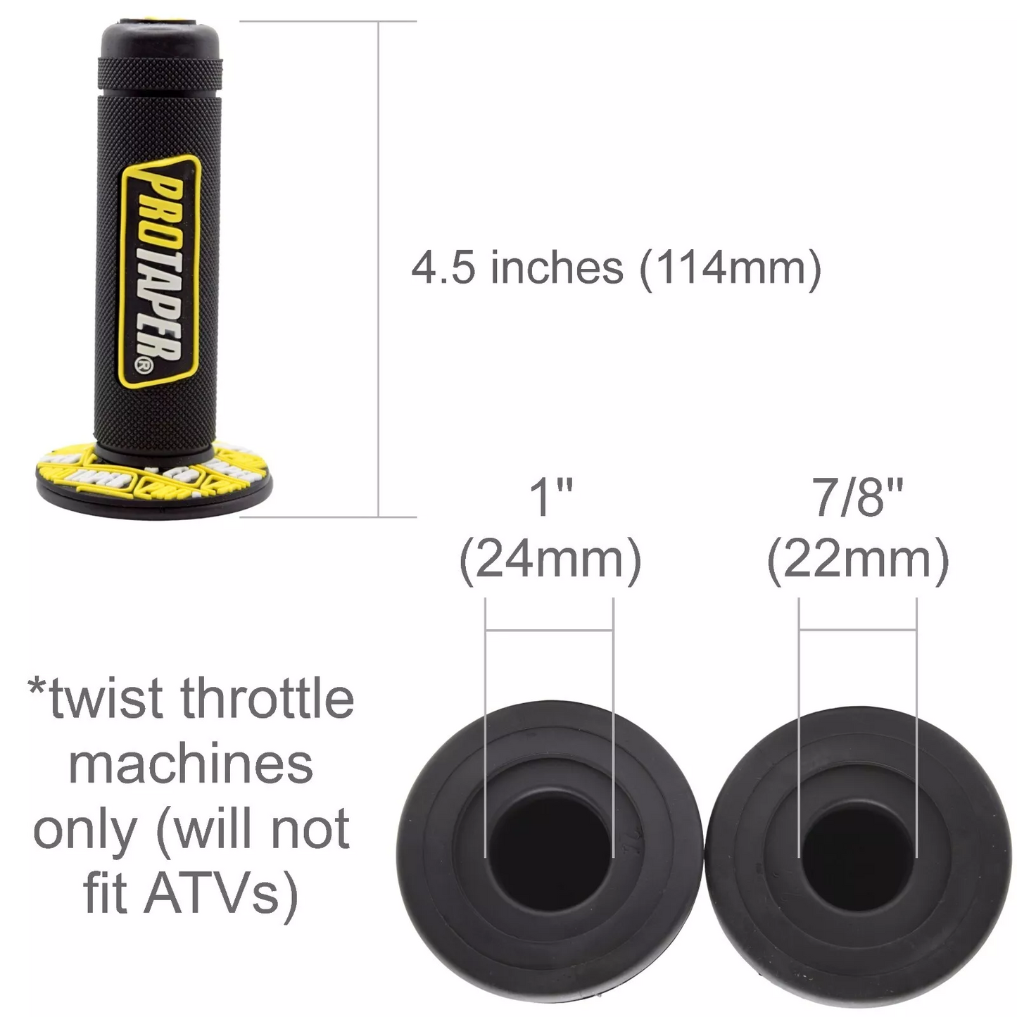 Pro Taper Dirtbike Grips - Orange