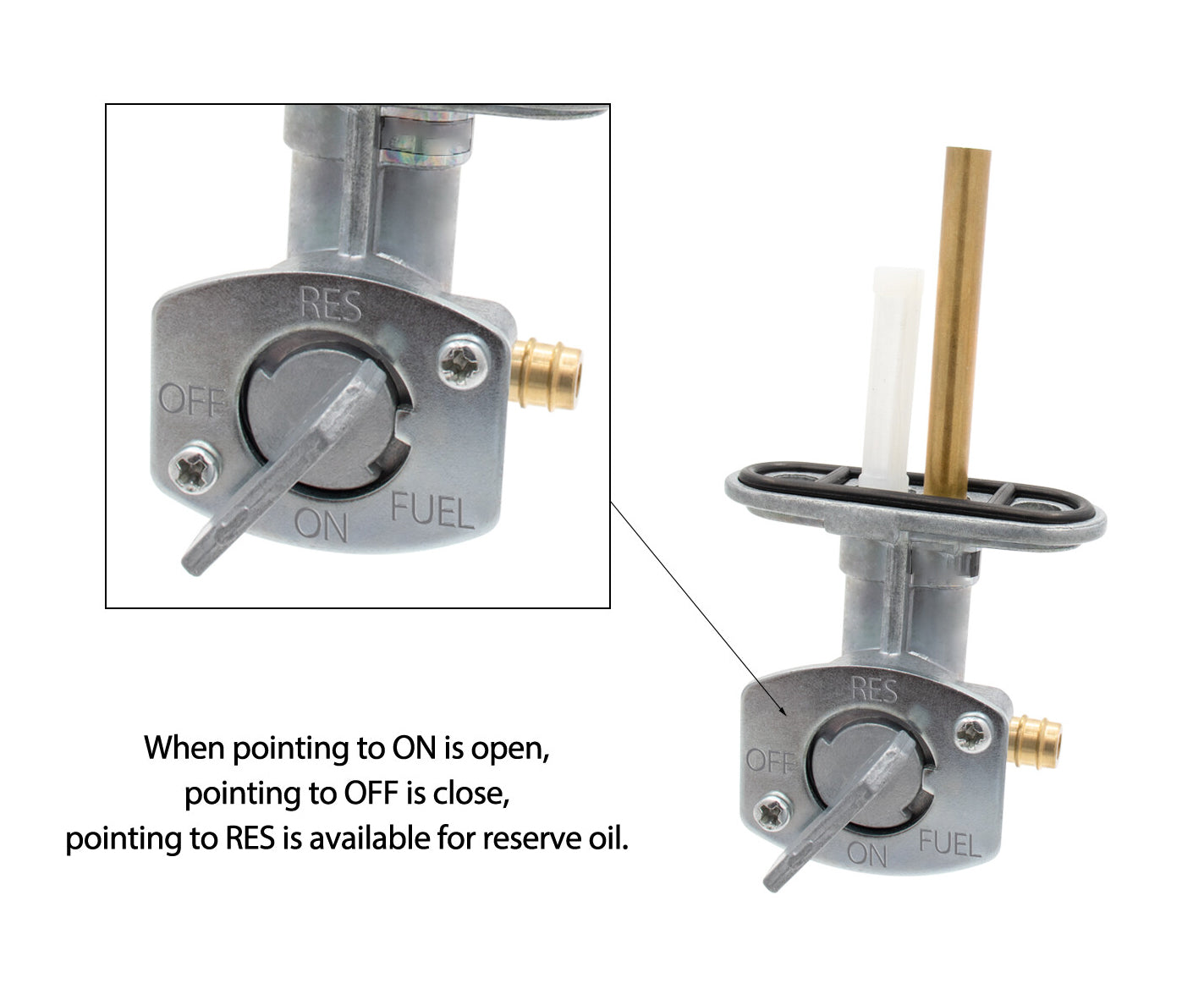 Gas Fuel Tank Switch Valve Petcock Tap For Yamaha Banshee 350 YFZ350 1987-2006