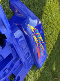 Yamaha Banshee Blue and Yellow Full Fender and Decal Set