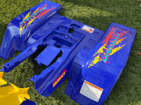 Yamaha Banshee Blue and Yellow Full Fender and Decal Set