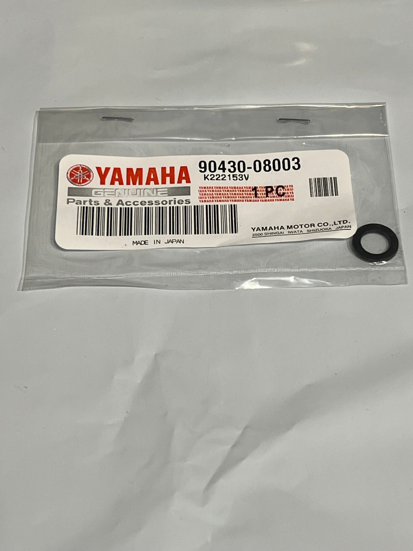 Yamaha New OEM Drain Plug Gasket, 90430-08003-00