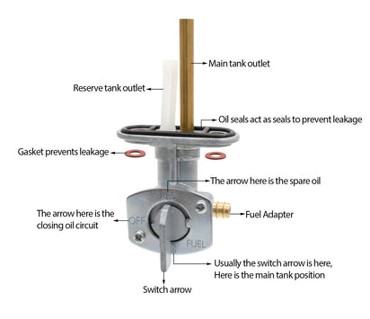 Gas Fuel Tank Switch Valve Petcock Tap For Yamaha Banshee 350 YFZ350 1987-2006