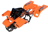 2008 Yamaha Banshee Decal Set - Orange Black