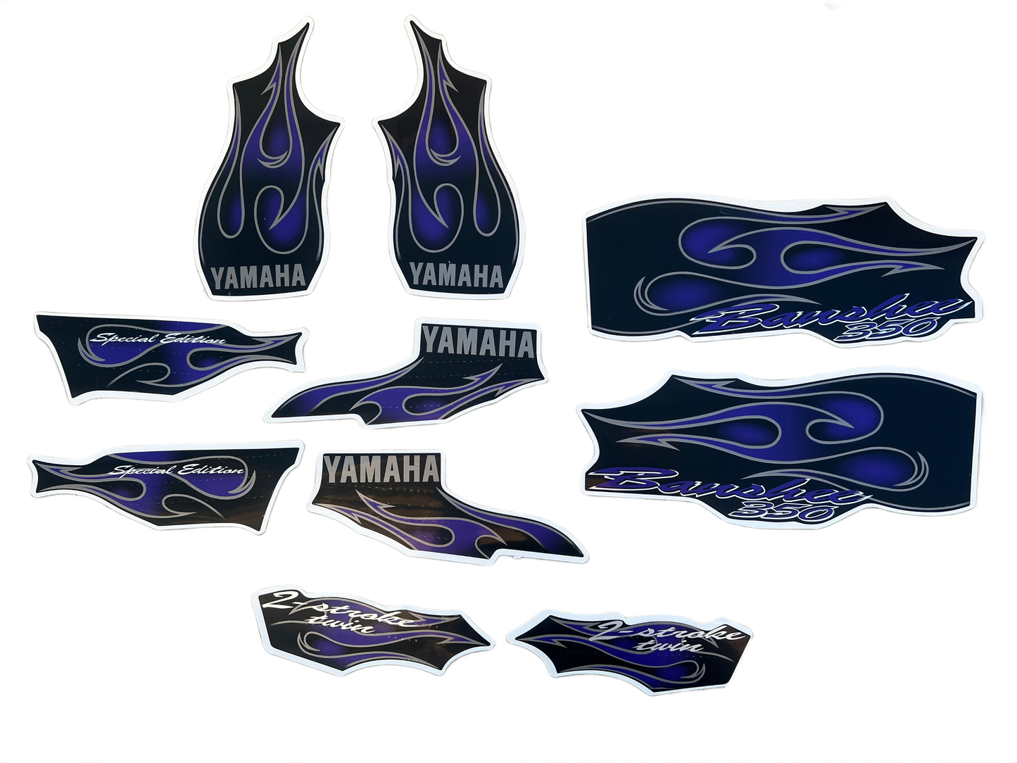 2005 Yamaha Banshee Decal Set - Black Purple