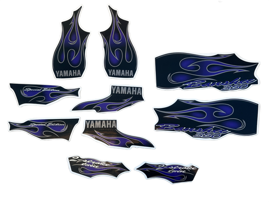 2005 Yamaha Banshee Decal Set - Black Purple