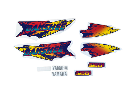 1994 Yamaha Banshee Decal Set - Blue Yellow