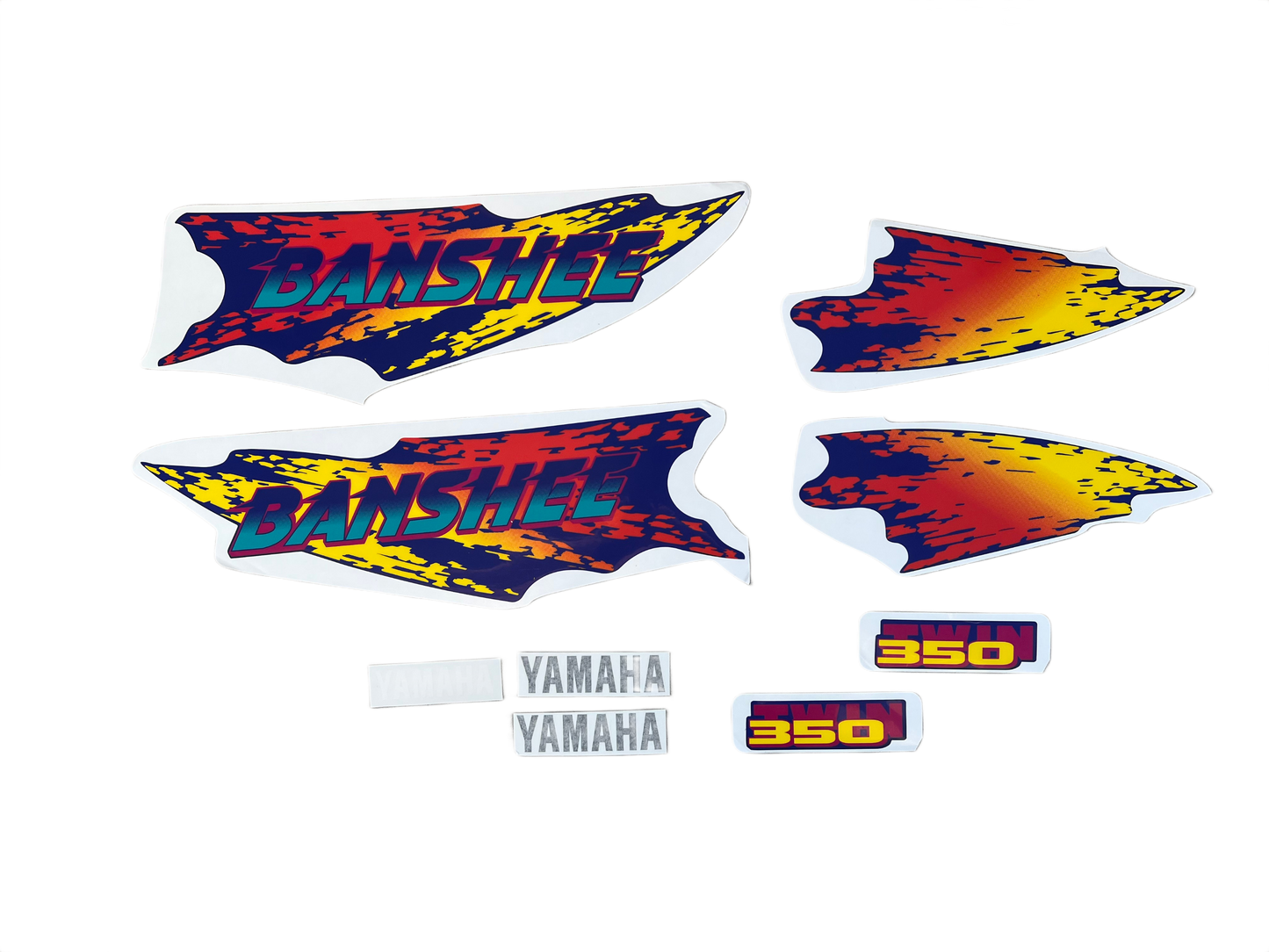 1994 Yamaha Banshee Decal Set - Blue Yellow