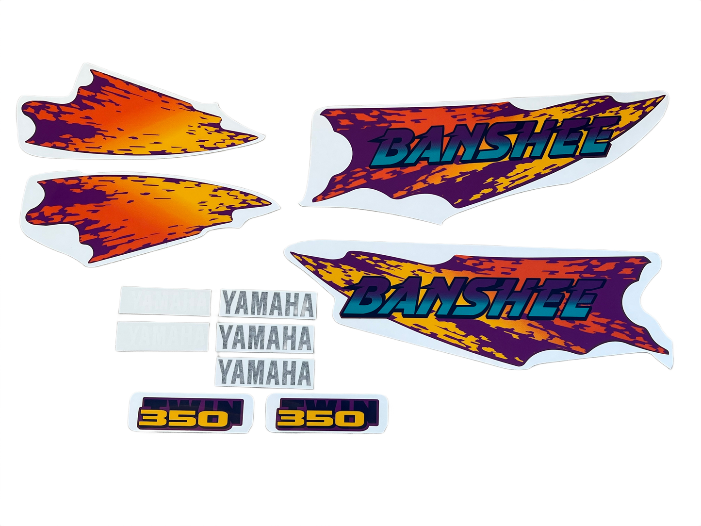 1995 Yamaha Banshee Decal Set - Purple Yellow