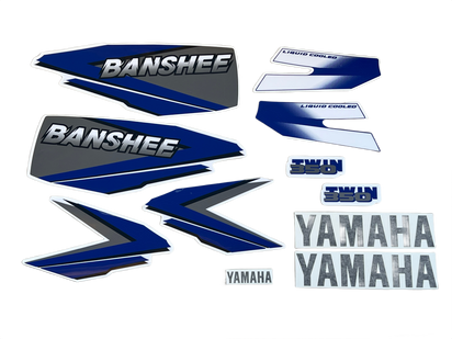 1998 Yamaha Banshee Decal Set - Blue White