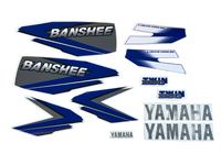 1998 Yamaha Banshee Decal Set - Blue White
