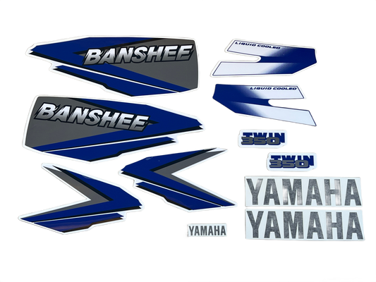 1998 Yamaha Banshee Decal Set - Blue White