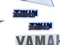 1998 Yamaha Banshee Decal Set - Blue White