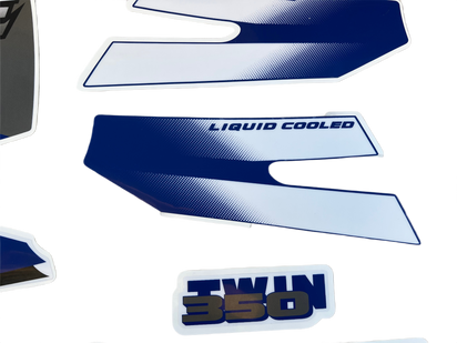 1998 Yamaha Banshee Decal Set - Blue White