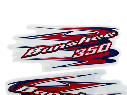 2010 Yamaha Banshee Decal Set - Red White Blue