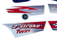 2010 Yamaha Banshee Decal Set - Red White Blue