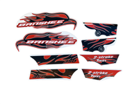 2008 Yamaha Banshee Decal Set - Orange Black
