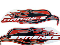 2008 Yamaha Banshee Decal Set - Orange Black