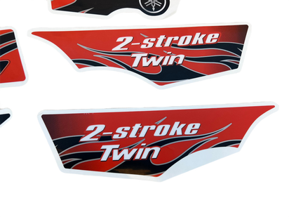 2008 Yamaha Banshee Decal Set - Orange Black