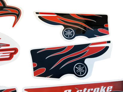2008 Yamaha Banshee Decal Set - Orange Black