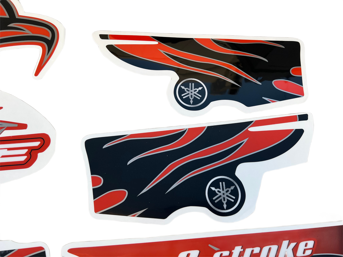2008 Yamaha Banshee Decal Set - Orange Black