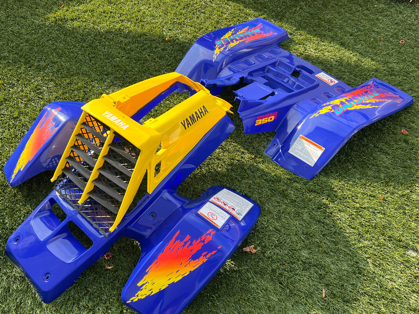 1994 Yamaha Banshee Decal Set - Blue Yellow