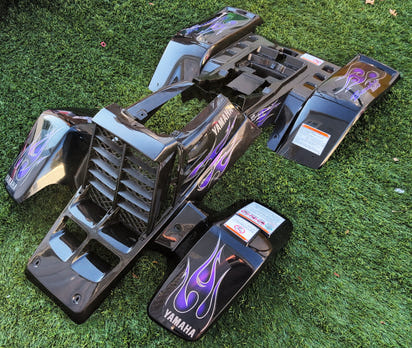 2005 Yamaha Banshee Decal Set - Black Purple