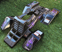 2005 Yamaha Banshee Decal Set - Black Purple