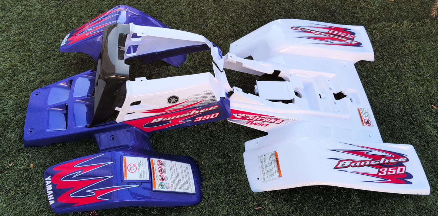 2010 Yamaha Banshee Decal Set - Red White Blue