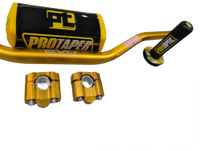"Evo" ProTaper GOLD Handlebar Fat Bar DIRT BIKE 1 1/8'' Full Set GRIPS Pads