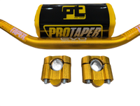 "Evo" ProTaper GOLD Handlebar Fat Bar DIRT BIKE 1 1/8'' Full Set GRIPS Pads