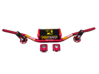 "Evo" ProTaper RED Handlebar Fat Bar DIRT BIKE 1 1/8'' Full Set GRIPS Pads