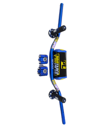 "Evo" ProTaper BLUE Handlebar Fat Bar DIRT BIKE 1 1/8'' Full Set GRIPS Pads