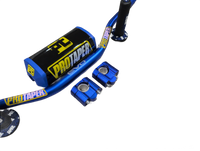 "Evo" ProTaper BLUE Handlebar Fat Bar DIRT BIKE 1 1/8'' Full Set GRIPS Pads