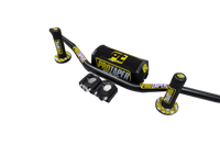 "Evo" ProTaper BLACK Handlebar Fat Bar DIRT BIKE 1 1/8'' Full Set GRIPS Pads