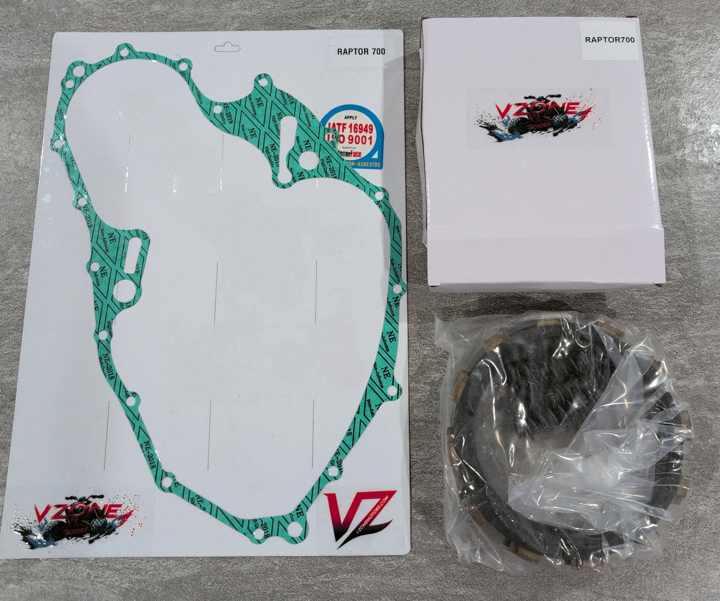 Raptor 700 Clutch Kit Complete Aftermarket Replacement Steels Fibers and Gasket