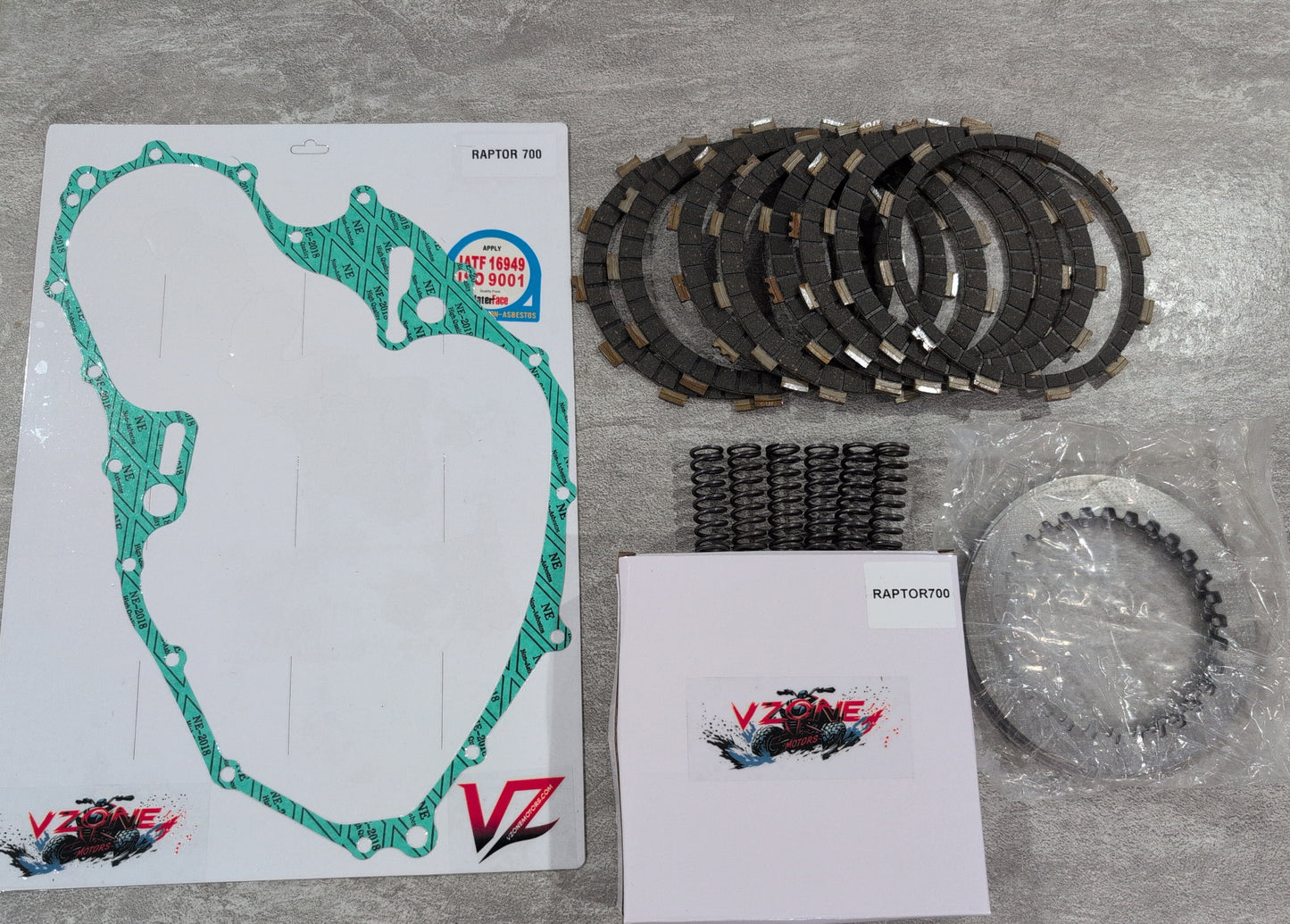 Raptor 700 Clutch Kit Complete Aftermarket Replacement Steels Fibers and Gasket