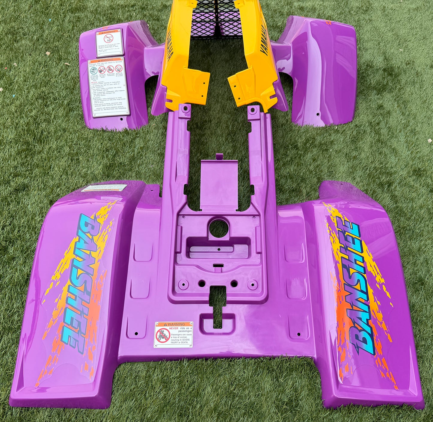 Yamaha Banshee Purple and Yellow Year 1995 Fender Set with Decal Kit™