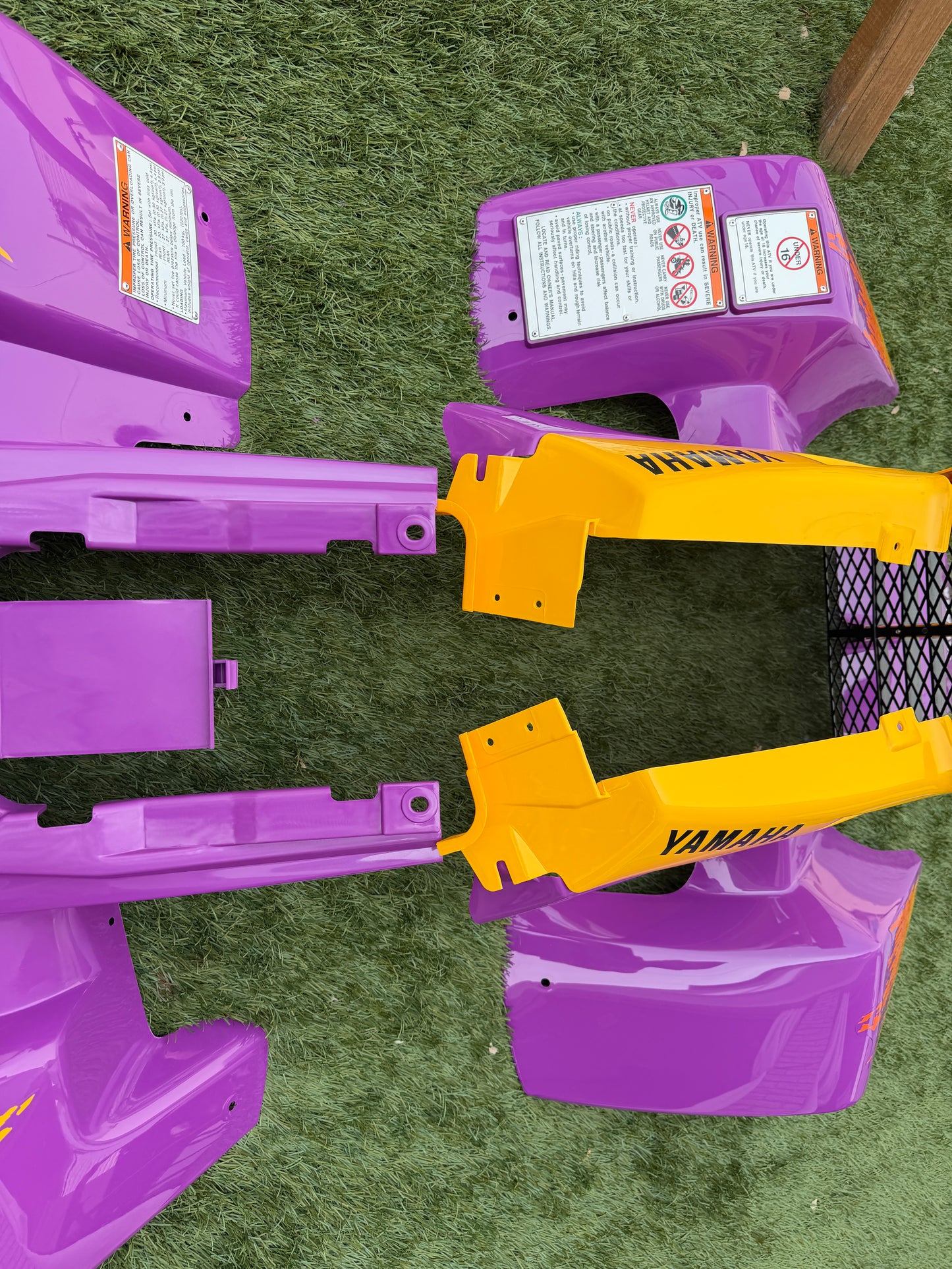 Yamaha Banshee Purple and Yellow Year 1995 Fender Set with Decal Kit™