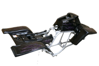 Yamaha Banshee Black Purple Flame Fender Set with Decal Kit™