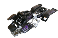 Yamaha Banshee Black Purple Flame Fender Set with Decal Kit™