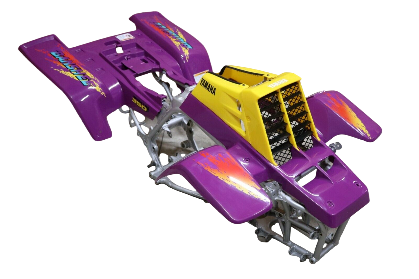 1995 Yamaha Banshee Decal Set - Purple Yellow